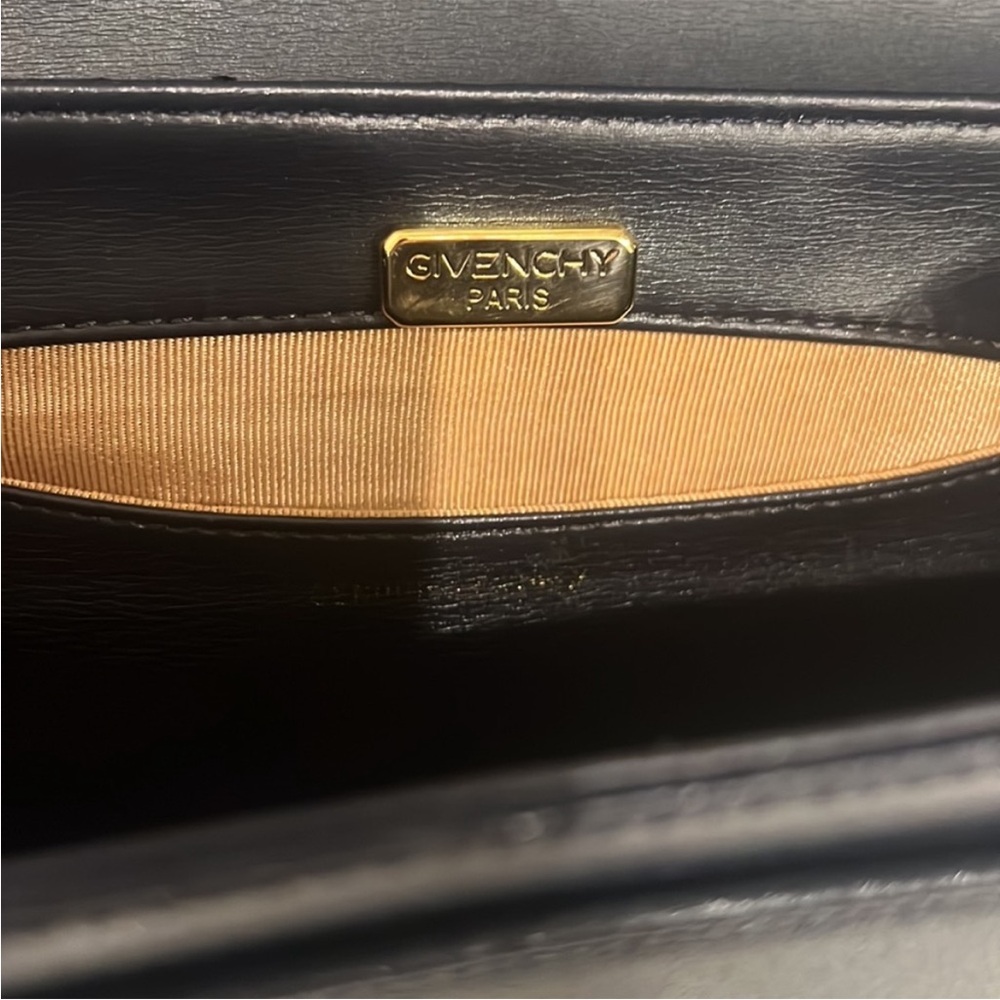 Vintage Givenchy Dark Navy and Gold
Leather Clutch - Picture 4 of 7